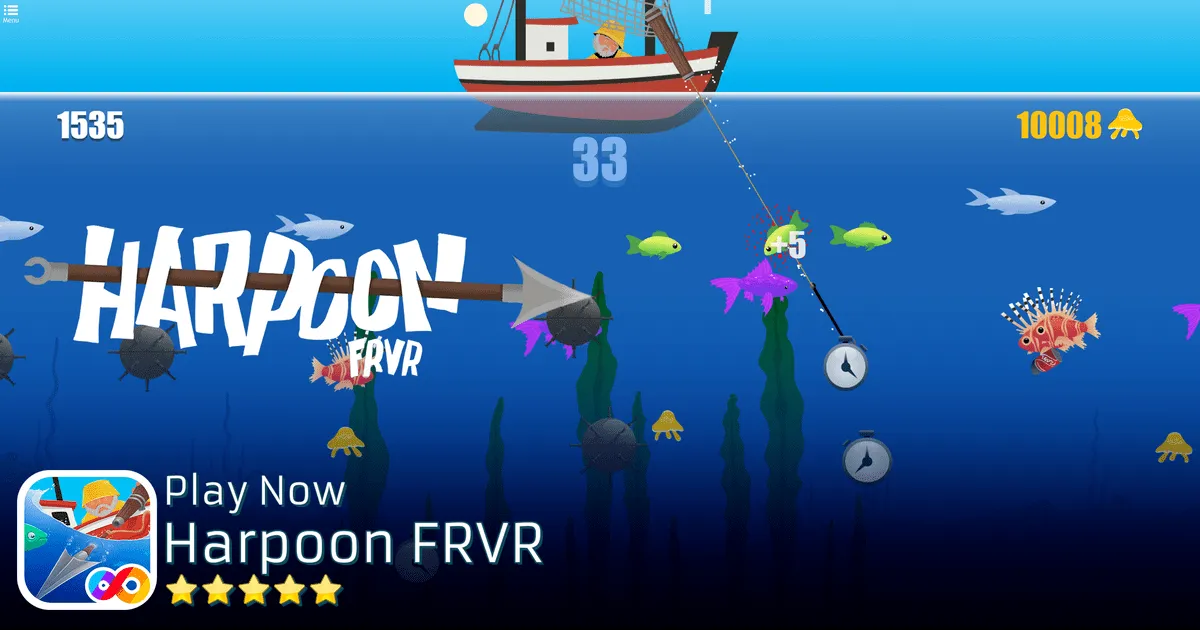 Hình ảnh game Móc Lao Cá Harpoon Frvr